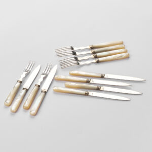 Set de 12 tacamuri din argint 950-Franta cca 1900